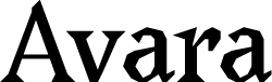 Avara 字体预览