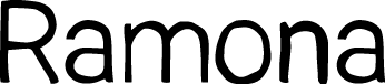 Ramona 字体预览