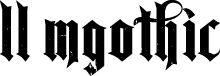 LL MGothic 字体预览