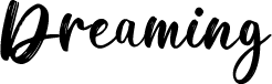 Dreaming 字体预览
