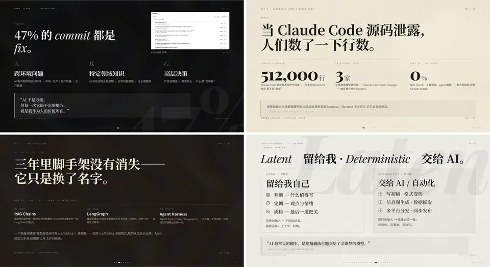 归藏双风格 HTML 幻灯片 封面