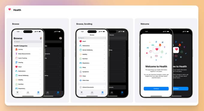 Apple 健康 APP 设计文件